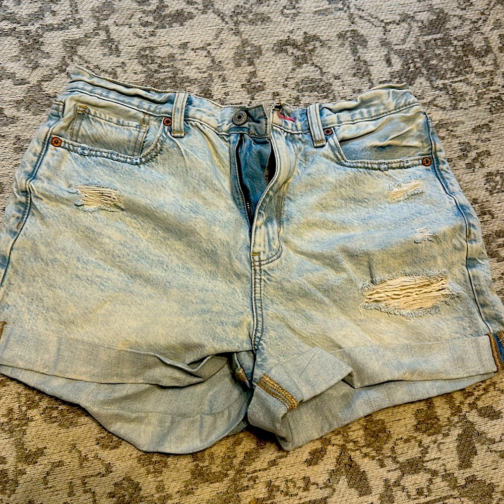Jean high rise shorts